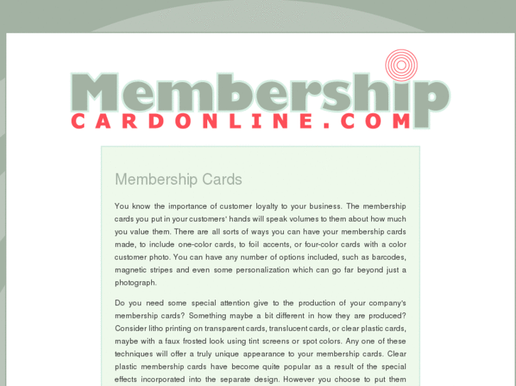 www.membershipcardonline.com