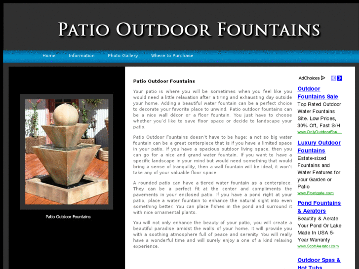 www.outdoorpatiofountains.com