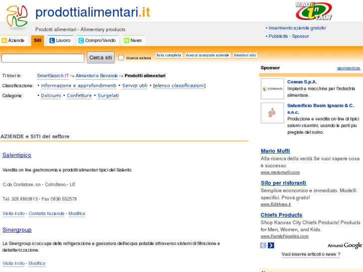 www.prodottialimentari.it