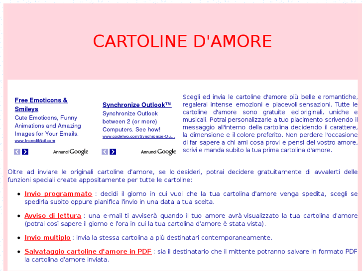 www.cartolinedamore.it