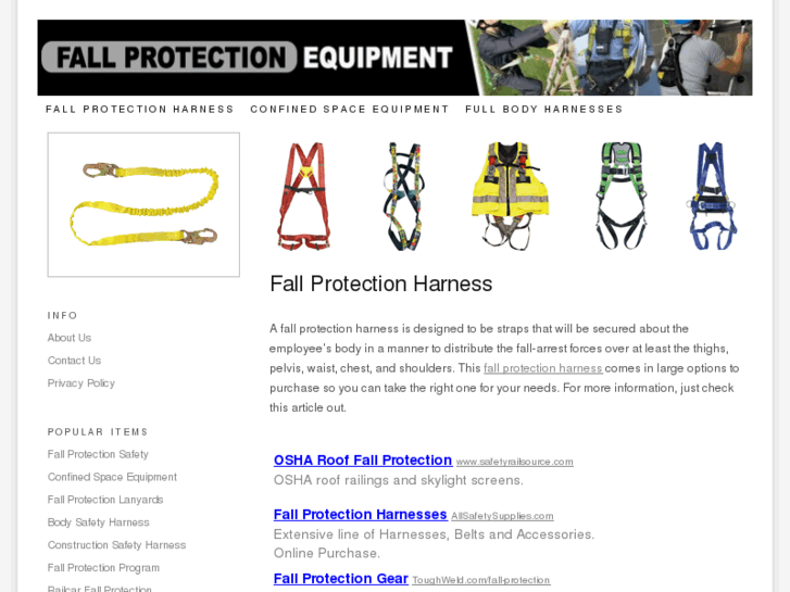 www.fallprotectionharness.net