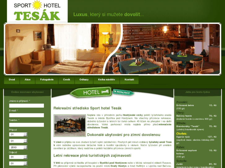 www.hoteltesak.cz