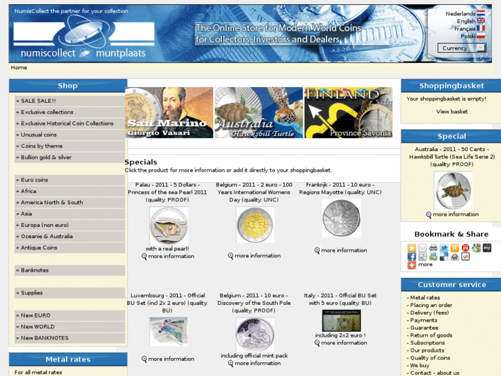 www.numiscollect.eu