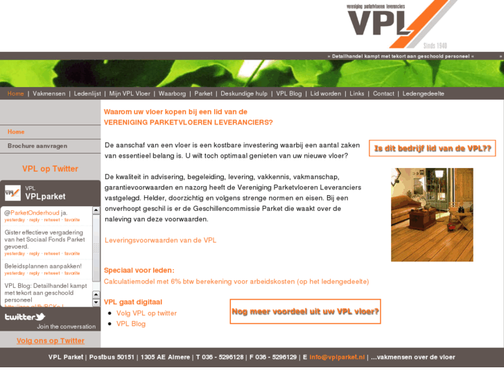 www.vplparket.nl