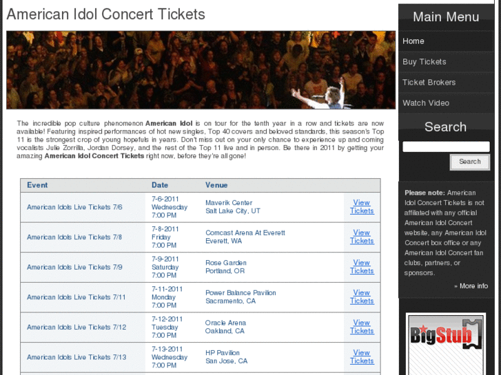 www.americanidolconcerttickets.info