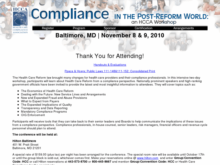 www.healthcarereformcompliance.org