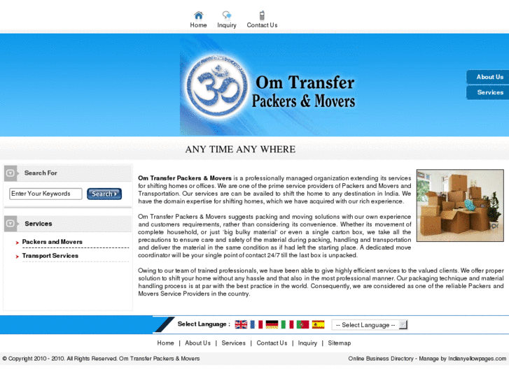 www.omtransferpackersmovers.com