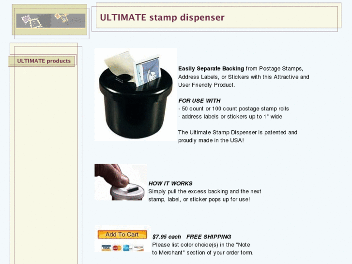 www.ultimatestampdispenser.com