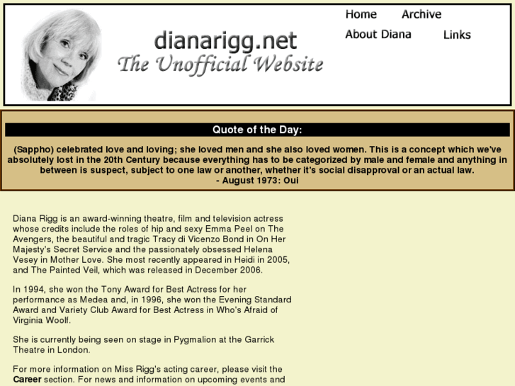 www.dianarigg.net