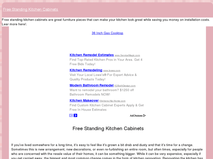 www.freestandingkitchencabinets.com