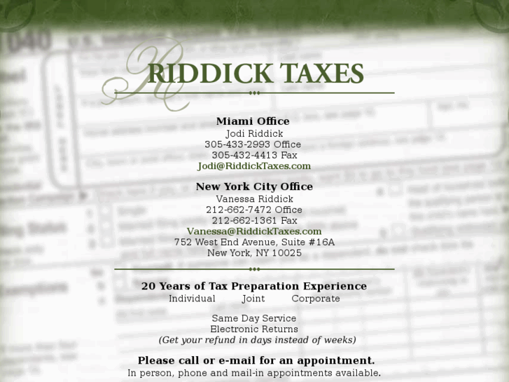 www.riddicktaxes.com