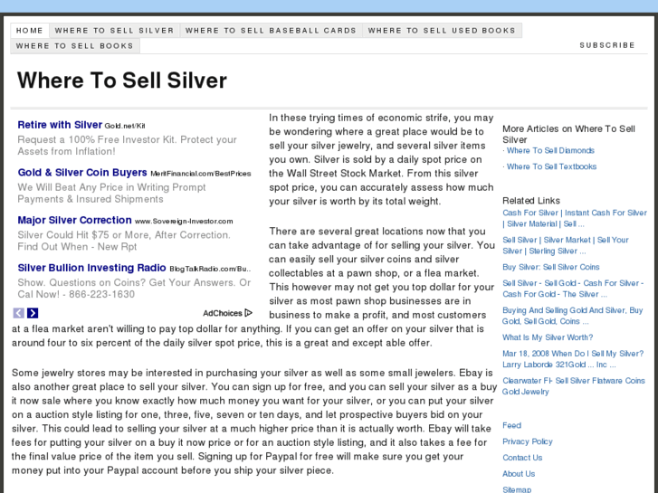 www.wheretosellsilver.net