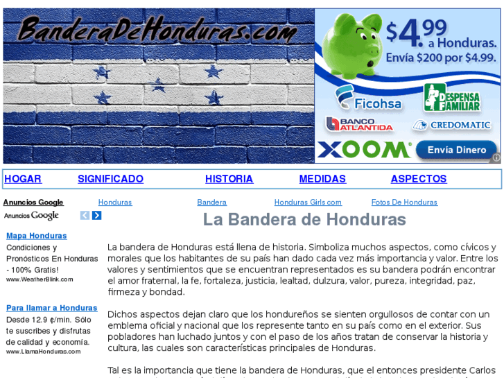 www.banderadehonduras.com