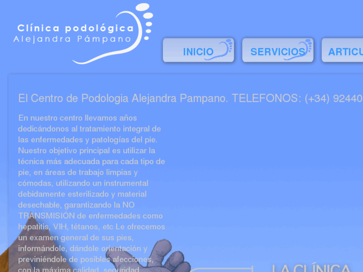 www.podologiaalejandrapampano.es