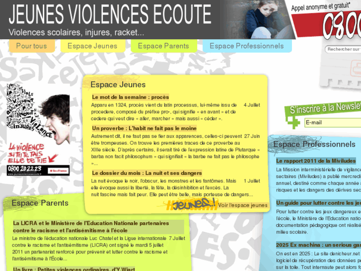 www.jeunes-violence-ecoute.org