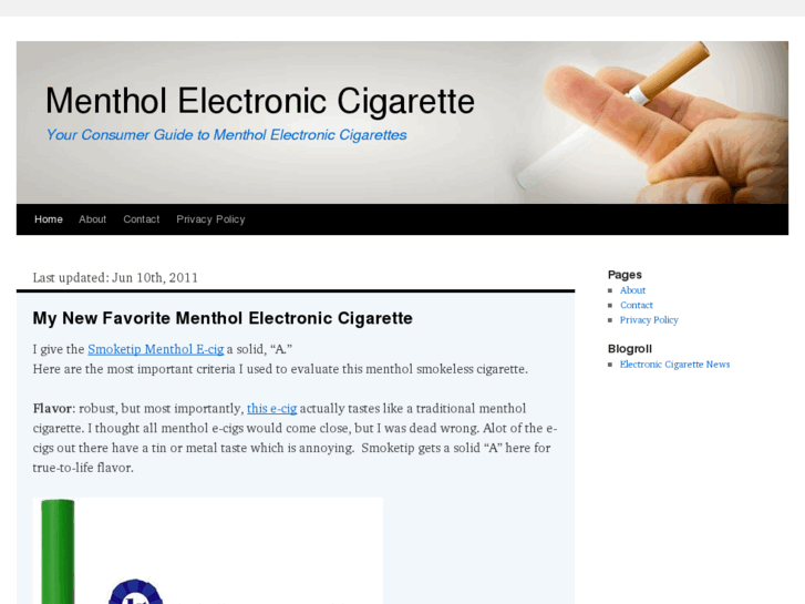 www.mentholelectroniccigarette.com
