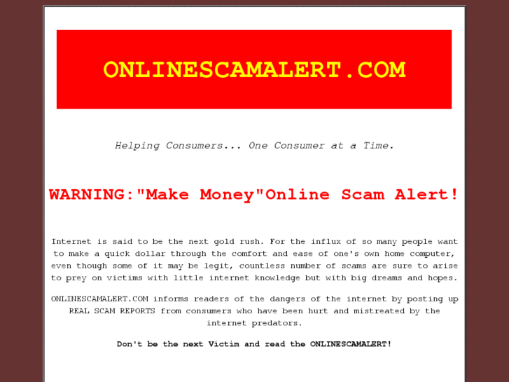 www.onlinescamalert.com