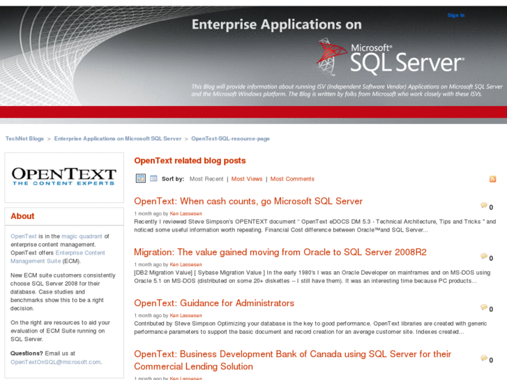 www.opentextonsql.com