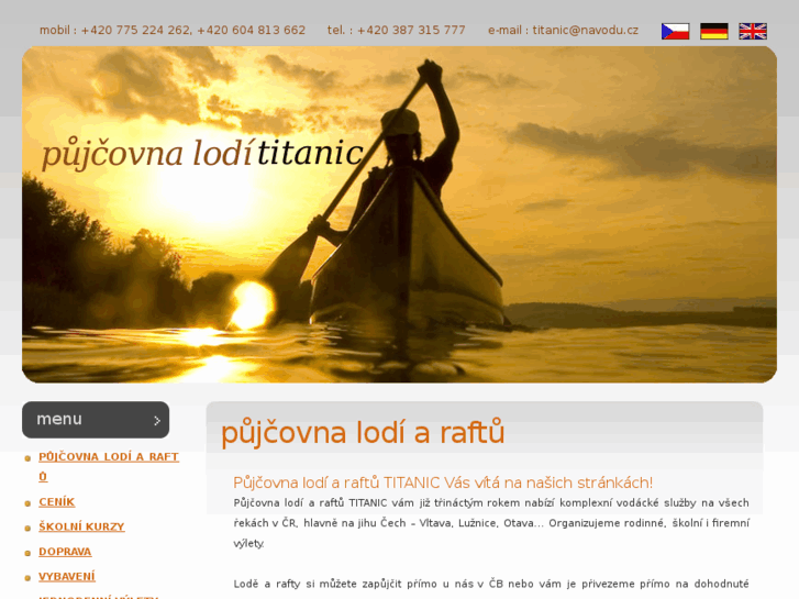 www.pujcovna-lodi-titanic.cz