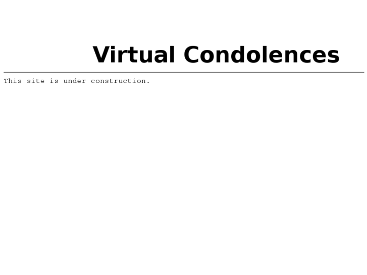 www.virtualcondolences.org