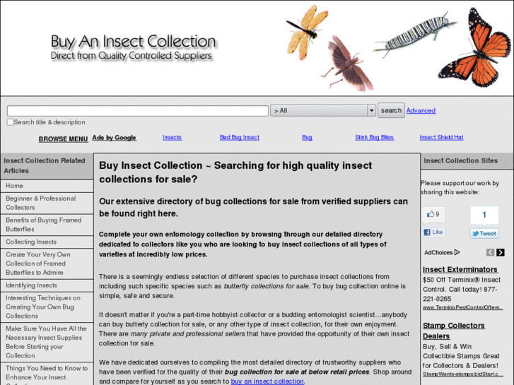 www.buyinsectcollection.com