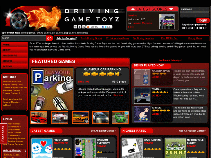 www.drivinggametoyz.com