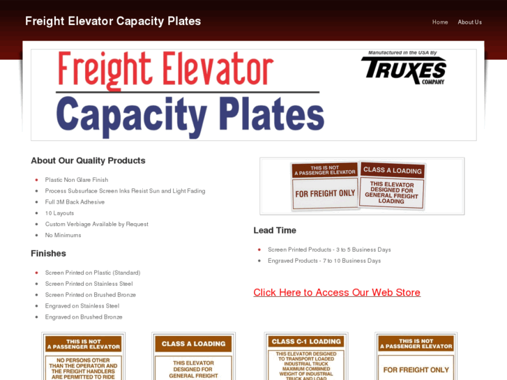 www.freightelevatorcapacityplates.com