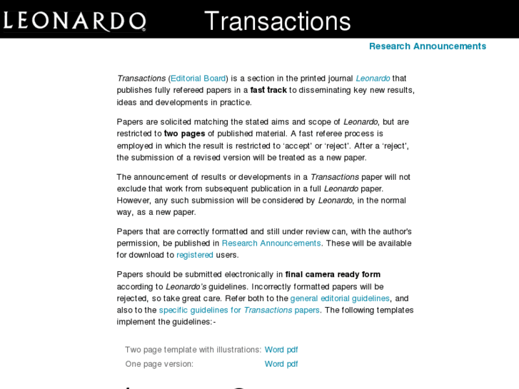 www.leonardo-transactions.com