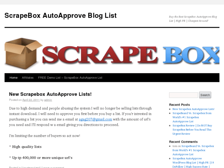 www.scrapeboxautoapprovelist.info