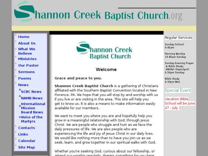 www.shannoncreekbaptistchurch.org