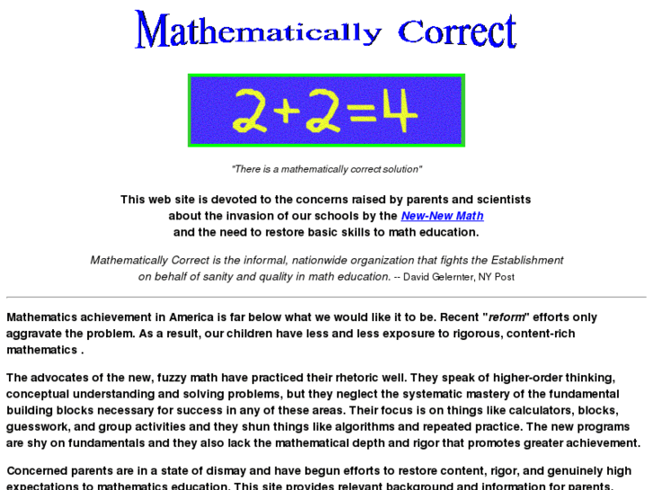 www.mathematicallycorrect.com