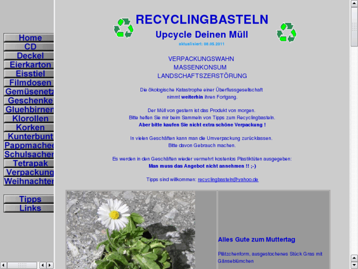 www.recyclingbasteln.de