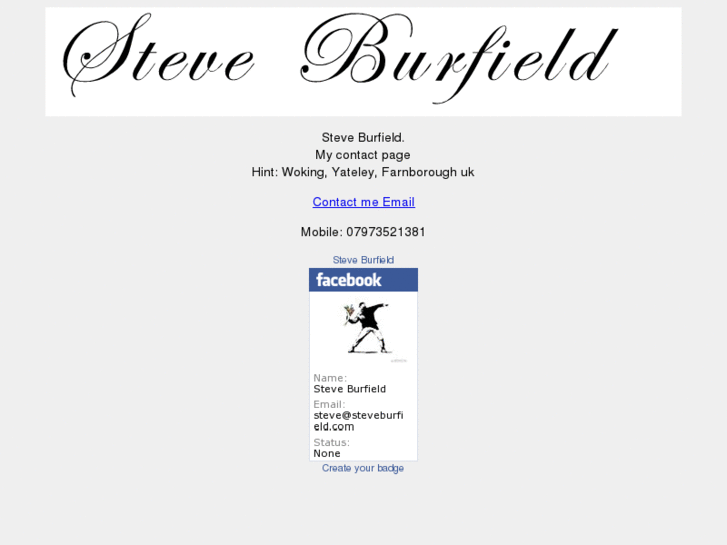 www.steveburfield.com