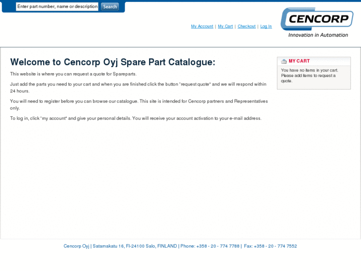 www.cencorpspareparts.com