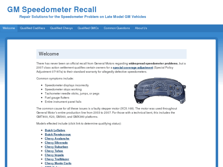 www.gm-speedometer-recall.com