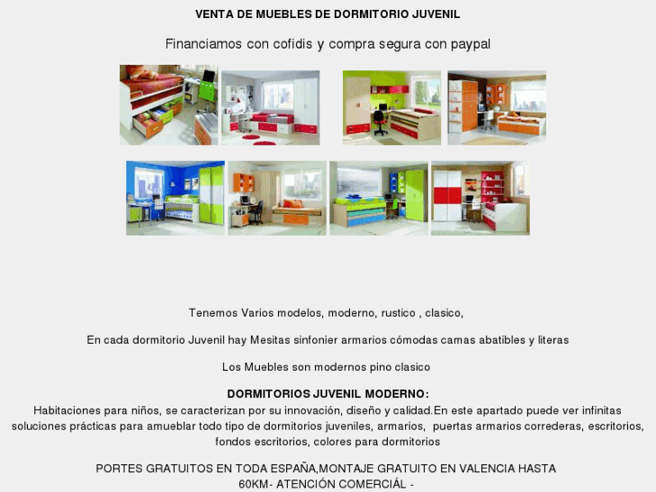 www.mueblesdomitoriosjuveniles.com