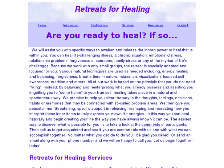 www.retreatsforhealing.com