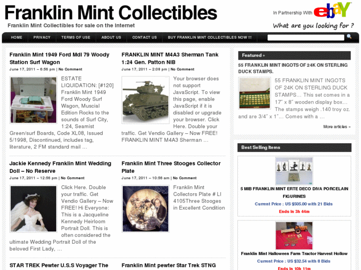 www.franklinmintcollectibles.com