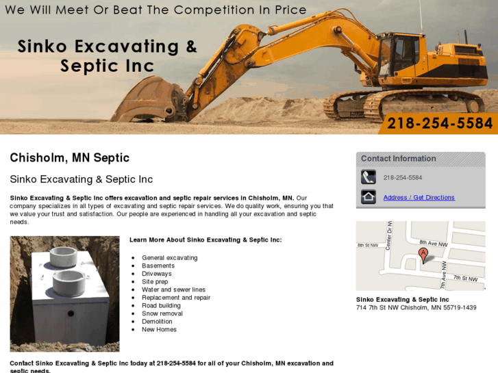 www.sinkoexcavatingandsepticllc.com