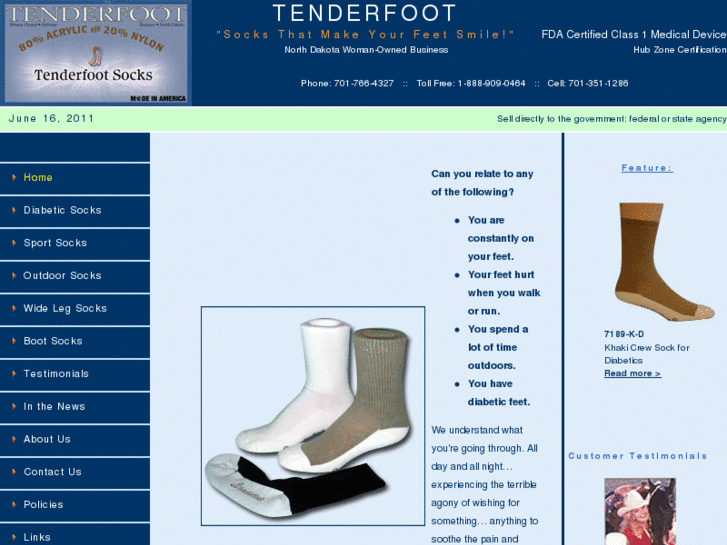 www.tenderfootsocks.com