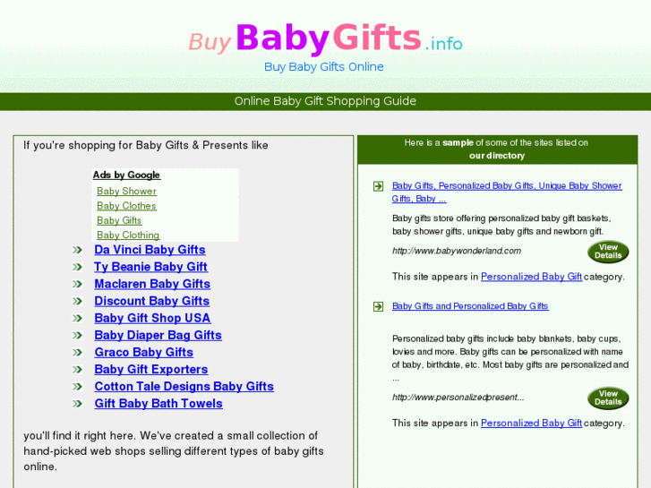 www.buybabygifts.info