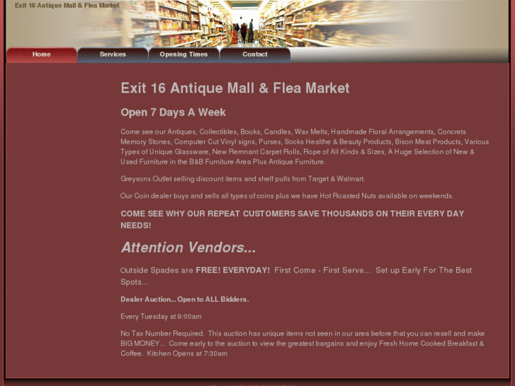 www.exit16fleamarket.com