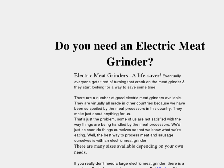 www.electricmeatgrinder.com