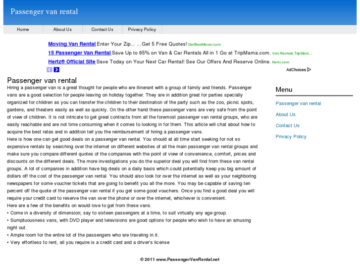 www.passengervanrental.net