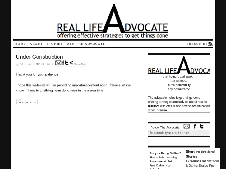 www.reallifeadvocate.com