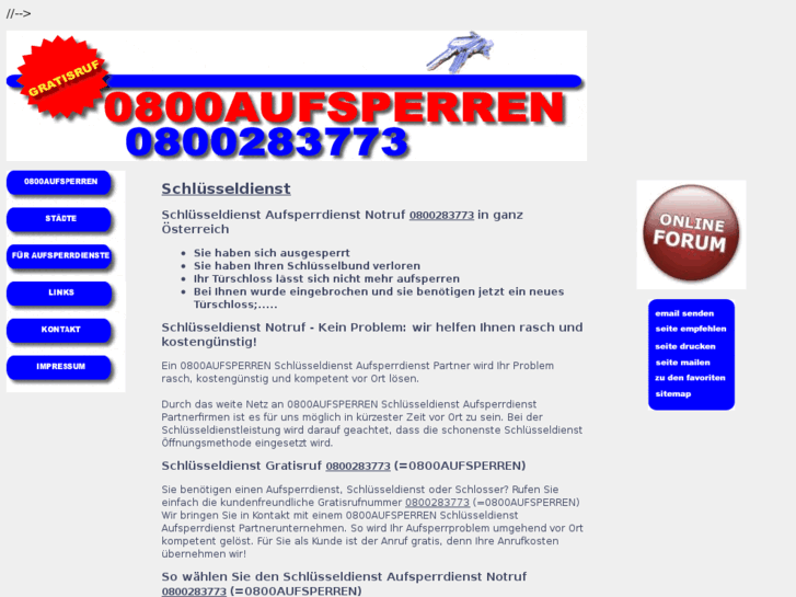 www.aufsperrdienst.mobi