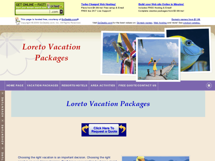 www.loretovacationpackages.com