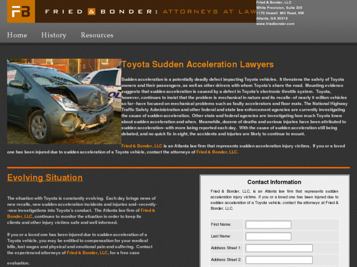 www.suddenaccelerationlawyers.com