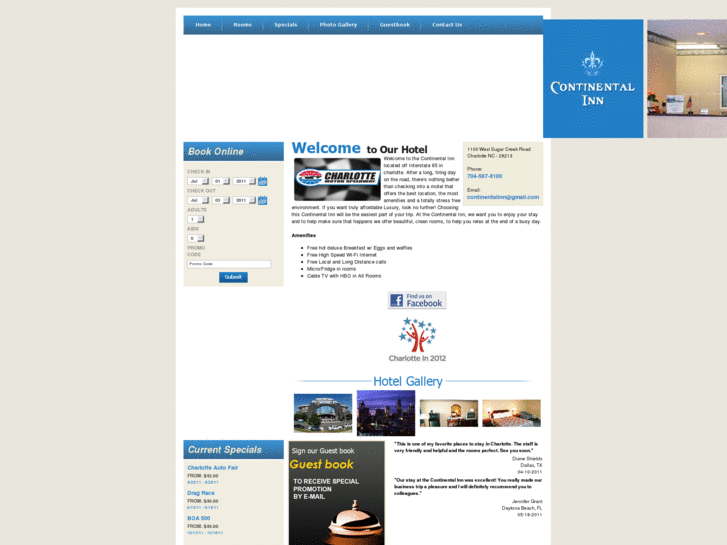 www.continentalinncharlotte.net