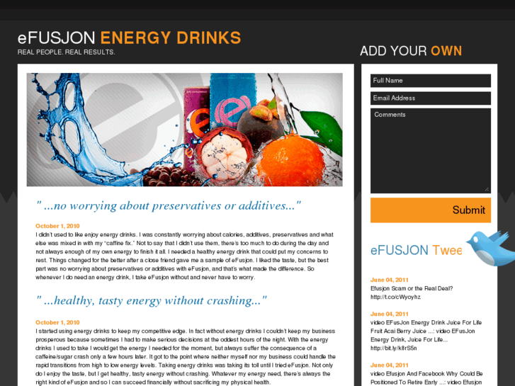 www.efusjonenergydrinks.com